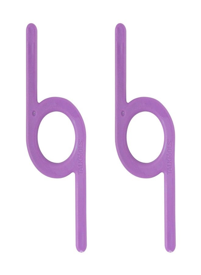 TalkTools Chewy | Oral Motor Sensory Tool for Kids and Toddlers | Therapy Tools to Improve Chewing and Biting (Purple Smooth, 2 Count (Pack of 1)) - Image 1